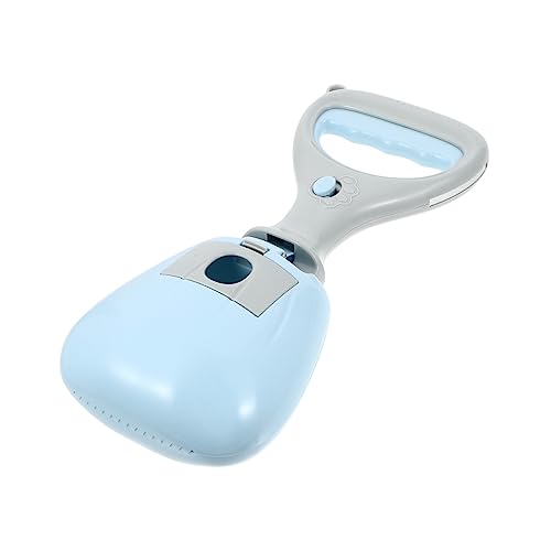 BUGUUYO Haustiertoilette Hund Schaufel Hundekot Eimer Hundetaschen Welpen Pads Hundetücher Hündchen Dog Poop Scooper hundeschermaschinen Hundekotabholung KOT-Pickup-Tool Abs Blue von BUGUUYO