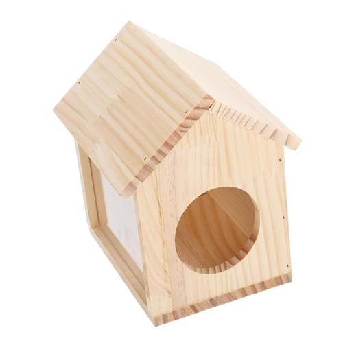 BUGUUYO Hölzernes Hamsterhaus Versteck Hütte Für Kleintiere Multifunktionale Futter- Und Wasserstation Tragbares Design von BUGUUYO