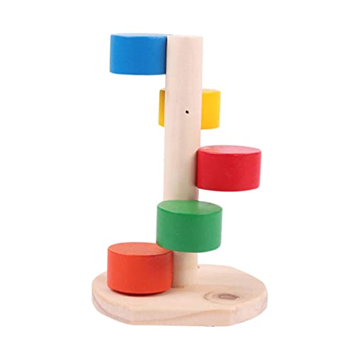 BUGUUYO Hamster Kletterleiter Spielzeug Holz Haustier Kletterturm für Kleintiere Molar Spielzeug von BUGUUYO