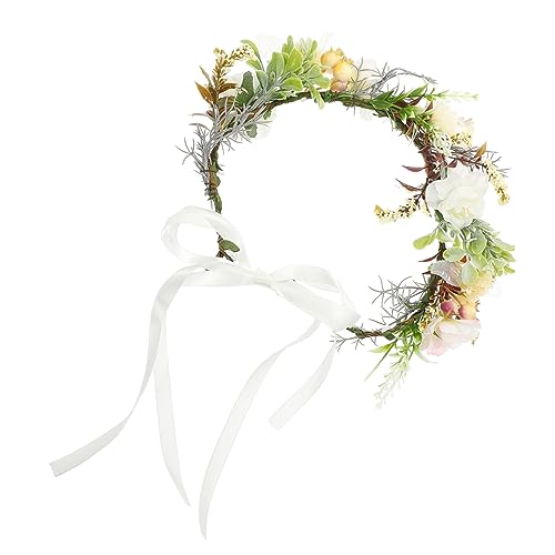 BUGUUYO Hochzeitswelpenkranz Mit Blumen Hundehalsband Hochzeit Künstlicher Hundeblumenkranz Blumenhalsband Für Hunde Zubehör Für Hundekostüme Die Blumen Reisen Stoff Haustier von BUGUUYO