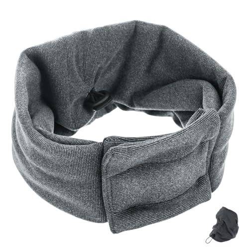 BUGUUYO Hundehalsband Mütze für Hunde Hundeohrenschützer Lärmschutz Snood Schals für Hunde Haustier hundekleidung Hundemantel Hundemützen Ohrenschützer für Hunde Polyester Dark Grey von BUGUUYO