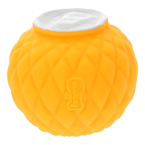 BUGUUYO Hundespielzeugball Interactive Dog Toys interaktiver hundeball Spielzeug, um Hunde zu beschäftigen Hund zahnbürste Spielzeug für Haustiere Stimmball des Hundes Emulsion Yellow von BUGUUYO