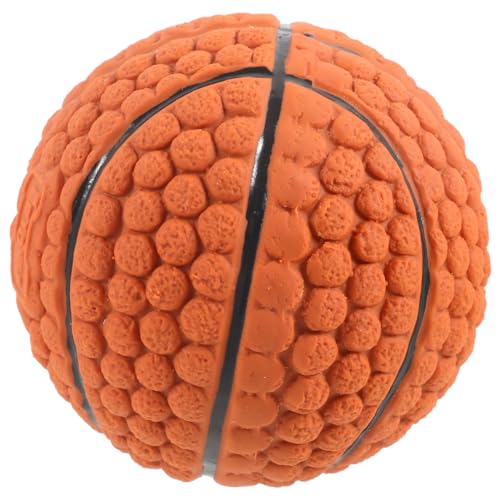 BUGUUYO Hundespielzeugball Kauspielzeug Für Hunde Quietschendes Hundespielzeug Ballspielzeug Für Hunde Quietschende Spielzeuge Für Hunde Interaktives Hundespielzeug Welpenbälle Brown Gummi von BUGUUYO