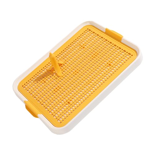 BUGUUYO Hundetoilette pet Supplies Dog Poop Bag Holder hundeartikel Hundetrainingstoilette Hundepipischale für den Haushalt Töpfchen für Zuhause von Haustieren für Hunde Yellow von BUGUUYO