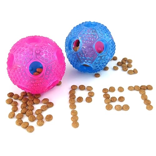 BUGUUYO Interaktiver Leckerli Ball Für Hunde Kniffliges Futterspielzeug Aus Ungiftigem Rosa Ideal Zum Kauen Und Für Stundenlangen Spielspaß Fördert Die Geistige Aktivität von BUGUUYO