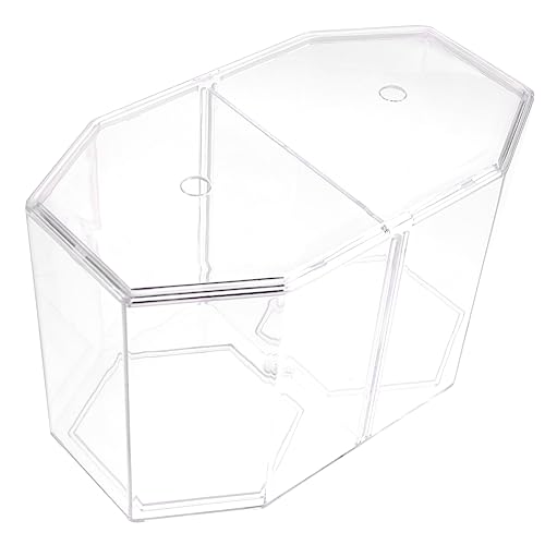 BUGUUYO Kasten Aquarium Dekorationen für Aquarien Fischnetz Fisch Tank Netz Panzer aufzuchtfutter Fische aquaterrarium Aquarientrennbecken Behälter für die Fischzucht Plastik Transparent von BUGUUYO