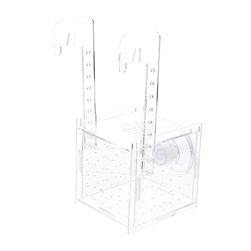 BUGUUYO Kasten Isolationsbox für Aquarien Aquariumzubehör Zuchtbox für Fische Babyfischseparator Aquariumpflanzen Tank Filter Laichen Scaler Fisch Zubehör Fischversorgung Acryl Transparent von BUGUUYO