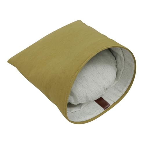 BUGUUYO Katze Schlafsack abnehmbares Katzenhaus Schlafverstecke für Katzen Haustiermatte Katzenhöhle cat House Katzen bettchen Katze ruheplatz Haustierbett Eingebaute PP-Baumwolle Green von BUGUUYO