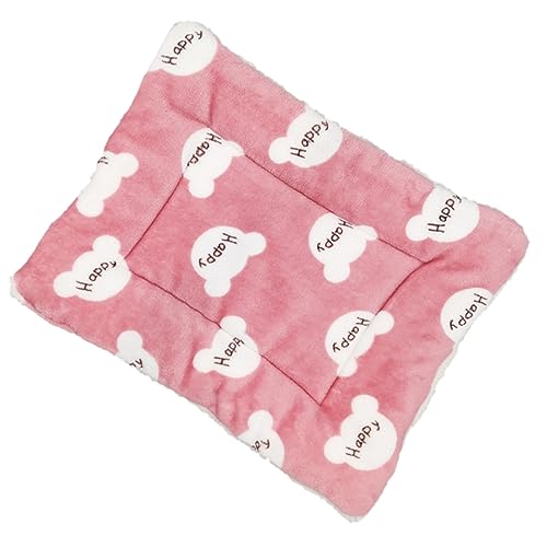 BUGUUYO Katzendecke Animal Polster tierkissen schlafpolster Haustierzubehör Haustierpflege Hundeauflage Haustier-Schlafunterlage Hundebett tragbares Haustierbett Hundekissen Polyester Rosa von BUGUUYO