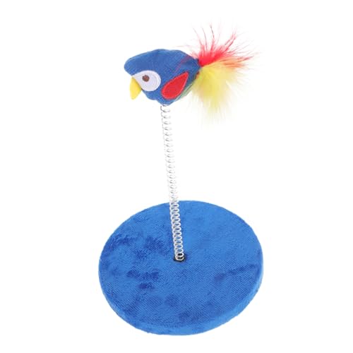 BUGUUYO Katzenkratzbrett Spielzeug Pet Teaser-Spielzeug Katze kratzt Katzen-Teaser-Ball Interaktiver Katzenball katzenmöbel cat Furniture cat Toys Bodenzubehör Katzenspielzeug Plastik Blue von BUGUUYO