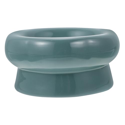 BUGUUYO Katzenschüssel aus Keramik futterkörbe pet Water Bowl Keramik katzennapf Dog Bowls Erhöhte Futternäpfe Erhöhter Katzennapf Haustiernapf für den Haushalt Hundenapf aus Keramik Green von BUGUUYO