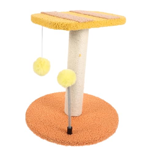 BUGUUYO Klettergerüst für Katzen Katzenhöhle katzenkratzbaum katzennestchen cat Toy cat Climbing Tree Katzen-Donut-Tunnel Kleine Katzen Bodenkratzbaum Verschleißfester Katzenkratzer Sisal von BUGUUYO