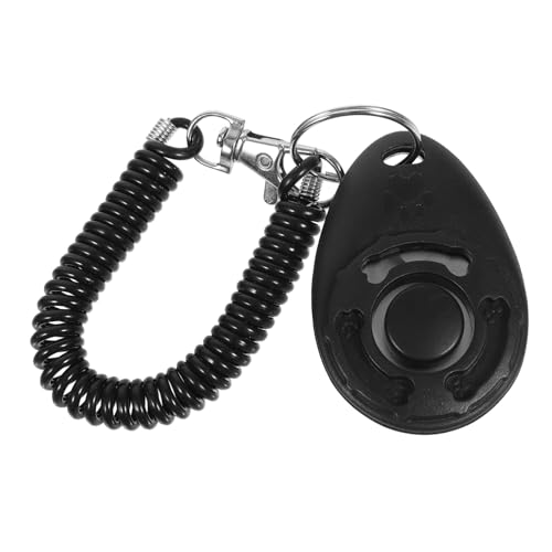 BUGUUYO Klicker Für Haustiertraining Klicker Für Welpentraining Clicker Zum Katzentraining Hundetrainingsset Clicker Für Hunde Trainingsklicker Für Welpen Katzen-clicker-Trainer Abs Black von BUGUUYO