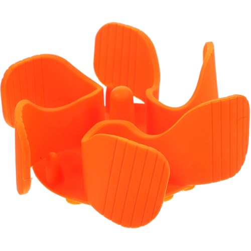 BUGUUYO Langsamer Zubringer Slow Feeder Hundenäpfe Einsetzen Slow Feeder Hundenäpfe Welpe Pet Bowl Slow Feeder Futternapfeinsatz Für Den Haushalt Welpennapfeinsätze Kieselgel Orange von BUGUUYO