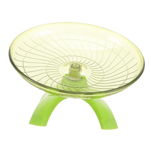 BUGUUYO Laufrad Für Hamster Stilles Hamsterrad Angebot An Hamsterkäfigen Hamster Stiller Läufer Hamsterräder Hamsterzubehör Fliege Laufrad Igel Hamster Laufrad Igelrad Light Green Plastik von BUGUUYO