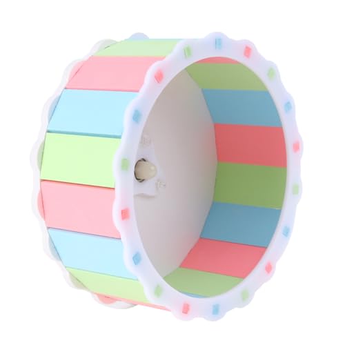 BUGUUYO 15 cm Laufrad für Haustiere Hamster Laufrad Spielzeug Jogging-Rad für Mäuse buntes Design von BUGUUYO