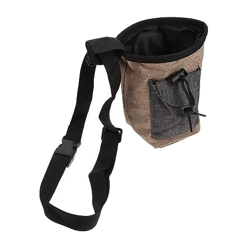 BUGUUYO Leckerli-Tasche Für Haustiere Hündchen Outdoor-hundeversorgung Taschenhalter Taschentier Hundetasche Hundetragerucksäcke Tragetasche Behandeln Bausatz Hundekotbeutel Brown von BUGUUYO