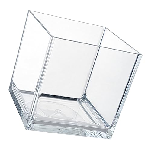 BUGUUYO Mini-Aquarium Goldfischglas Aus Glas Kleine Tischvase Aus Glas Mit Fischmuster Goldfischbecken Schale Fischbecken Klares Pflanzenterrarium Wassertank STK Kleine Schildkröte von BUGUUYO