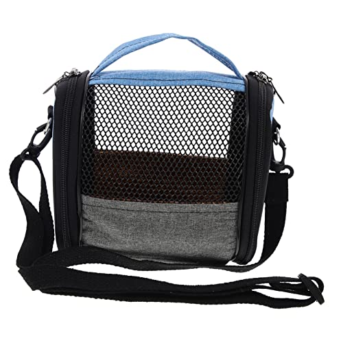 BUGUUYO Papagei aus Tasche vogelkäfig Birdcage Haustierträger Reiseträger für Vögel Rucksackträger für Vögel Outdoor-Tragetasche für Papageien Kleine Tragetasche für Haustiere Stoff Blue von BUGUUYO