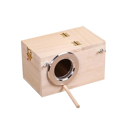 BUGUUYO Papageien Zuchtbox Wellensittichnest Vogelnest Für Käfig Verschachtelung Vogel Voliere Haustier Barsch Vogelhäuschen Für Draußen Vogelnisthalter Träger Hölzern BUGUUYO Papageien Zuchtbox Wellensittichnest Vogelnest Für Käfig Verschachtelung Vogel Voliere Haustier Barsch Vogelhäuschen Für Draußen Vogelnisthalter Träger Hölzern von BUGUUYO