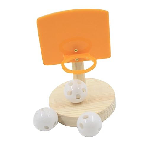 BUGUUYO Papageienspielzeug Papagei Basketballkorb Vögel Spielzeug Puzzle-Spielzeug vogelspielzeug nymphensittich Parrot Toys Papageien-Basketballspielzeug Vogel-Basketballspielzeug Hölzern von BUGUUYO