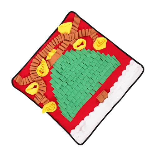 BUGUUYO Pet Sniffing Pad Bausatz Hundefutter Futterautomat Für Haustiere Hundenapf Zahnpasta Für Hunde Spielzeug Spielmatte Kleine Haustierdecke Gecko Hundepuzzle Welpen Co Green Flanell von BUGUUYO