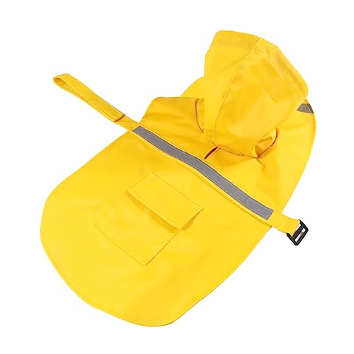 BUGUUYO Regenjacke Für Haustiere Wimperntusche Hund Regen Slicker Regenmantel Für Haustiere Haustier Regen Slicker Yellow von BUGUUYO