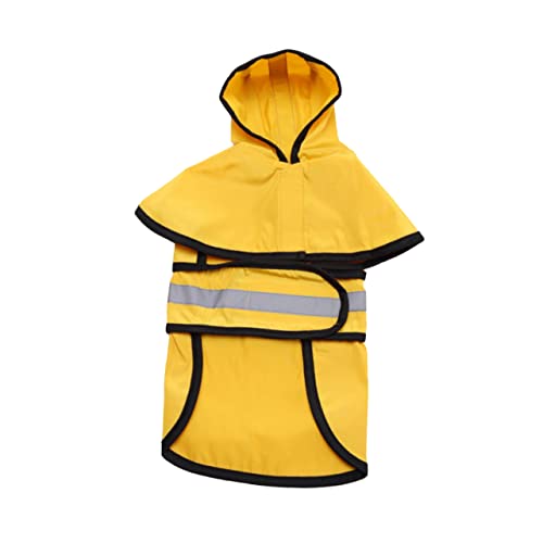 BUGUUYO Regenponcho Für Hunde Wasserabweisender Umhang Für Haustiere Regenbekleidung Für Haustiere Reflektierende Kleidung Für Haustiere Wasserdicht Regenschirm Für Haustiere von BUGUUYO