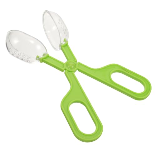 BUGUUYO Reptilienclip Multifunktionaler Insektenfänger Reptilienkotclip Multifunktionsklemme Cricket Clamp Bug Scooper Insektenzangenfütterung Außenklemme Futterklemme Light Green Plastik von BUGUUYO