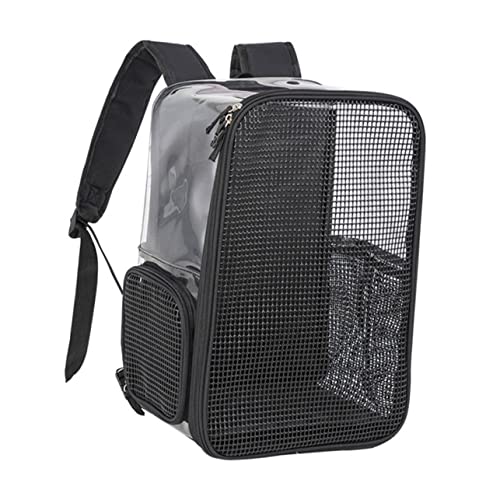 BUGUUYO Rucksack Tragbare Transportbox Für Haustiere Hundetasche Reisetasche Für Katzen Reiseraumtaschen Von Der Fluggesellschaft Zugelassenes Haustier Tragbar Klein Oxford-Stoff Black von BUGUUYO