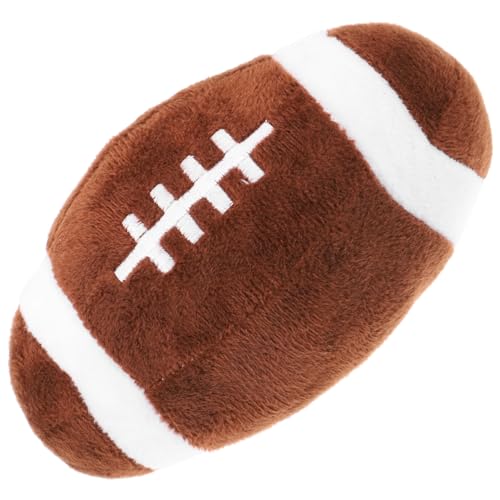 BUGUUYO Spielzeugball für Haustiere kauen Chuck-Bälle Quietschendes Hundespielzeug Rugby Interactive Dog Toys kauspielzeug welpe Backenzahnspielzeug für Hunde Welpe Beißball Plüsch Coffee von BUGUUYO