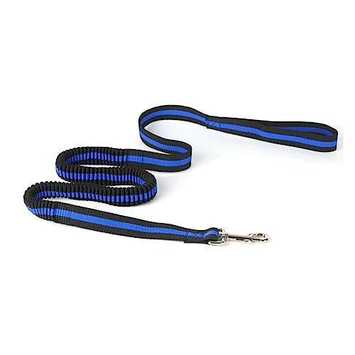 BUGUUYO Taille Hundespaziergang Taillenhundeläufer Haustierleine Hundeseil Bungee-Leine für Hunde schnursenkeler elastische Elastic Cord Taille Hundeleine Taillenhundeleine zum Laufen Blue von BUGUUYO