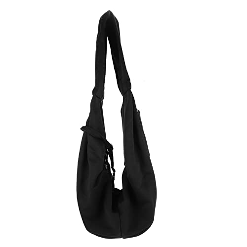 BUGUUYO Tasche für Haustiere Hundegeschirr tragen Geldbörsenriemen Tragetuch für Hunde hundetüten kotbeutel hundekotbeutel PET-Tasche aus Polyester Haustier-Welpen-Tragetasche Black von BUGUUYO