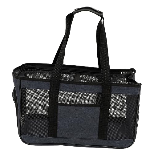 BUGUUYO Tasche für Haustiere Reisetaschen Reisebrieftaschen Reisetasche für Autositze Welpenträger Katzen Tragetasche katzentragetaschen Welpentasche Katzentasche Oxford-Stoff Blue von BUGUUYO