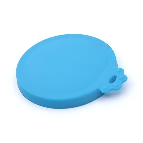 BUGUUYO Tiernahrung kann abdecken Pet Food Storage Pet Food can lid Aufbewahrungsdosendeckel für Haustierfutter kann für Haustier abdecken Silikon kann abdecken Blue von BUGUUYO