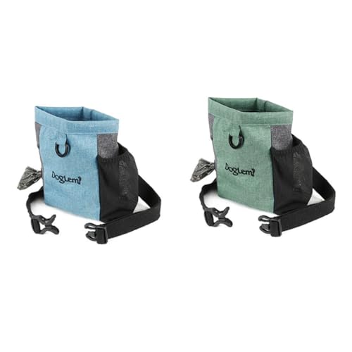 BUGUUYO Trainingstasche für Haustiere Leckerlibeutel für das Hundetraining Tragetasche für Leckereien Hundespaziergang-Leckerli-Tasche Snackbeutel für Haustiere Futterbeutel für Hunde Blue von BUGUUYO