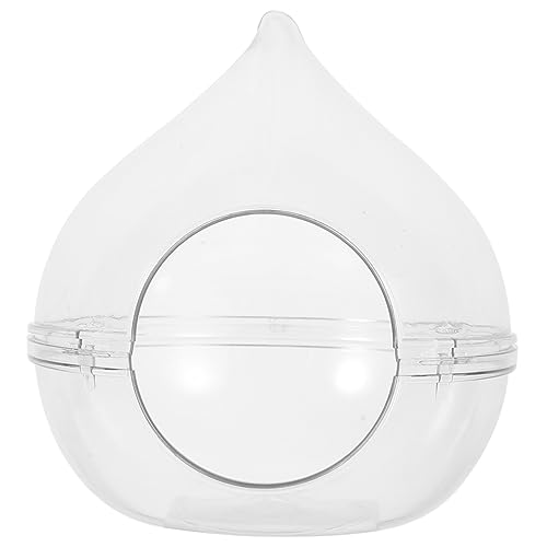 BUGUUYO Transparente Hamster Badewanne Kleintier Toiletten Badebehälter Käfig Zubehör Für Hamster Und Andere Kleintiere von BUGUUYO