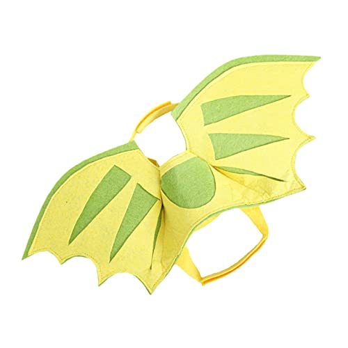 BUGUUYO Transportbox für Haustiere Welpe Flügel der Hundefee Haustierflügel Dinosaur Costume Haustierkleidung Halloween-Kostüm für Haustiere Festivalkleidung für Haustiere Filzstoff Green von BUGUUYO