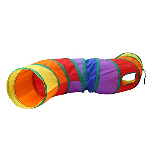 BUGUUYO Tunnelspielzeug für Katzen Katzentunnel aus Polyester PET-Rohr Kätzchen Spielzeug Faltbarer katzentunnel Katzenspielzeug faltbar Spielzeug für Haustiere Pet-Tube-Spielzeug Colorful von BUGUUYO