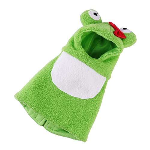 BUGUUYO Vogelkleidung Halloween-Papagei-Kleidung Vogeltränke für Käfig Vogelkostüm Papageienkleidung Vogelaccessoires Kleider Haustier-Vogel-Hoodie Vogel-Kleidung Cosplay Polarfleece Green von BUGUUYO