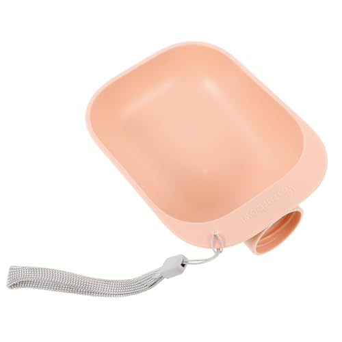 BUGUUYO Schnelle Umwandlung Haustier Trinken Schüssel Flasche tragbare Hund Wasser Cup Splash ABS Material rosa Farbe von BUGUUYO