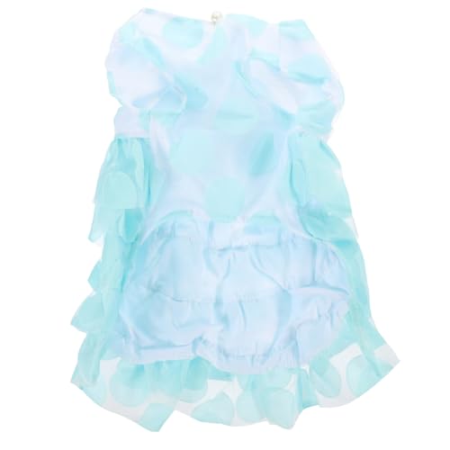 BUGUUYO Welpe Tutu-Rock Pullover Weste Kleid Tutu-Rock Für Hunde Tutu-Kleider Für Haustiere Welpenkleidung Mädchen Hund Hochzeitskleid Hundekleider Für Kleine Hunde Prinzessin Spitzenkleid von BUGUUYO