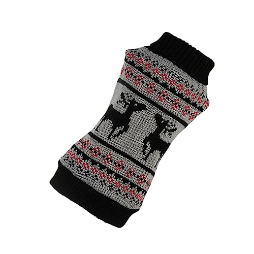 BUGUUYO Weihnachtshaustierbekleidung Welpen-Outfits Kleidung für kleine Hunde Weihnachtshundeanzug gestrickte Pullover Weihnachtspullover Hundepullover Haustierkleidung Hundekleidung von BUGUUYO