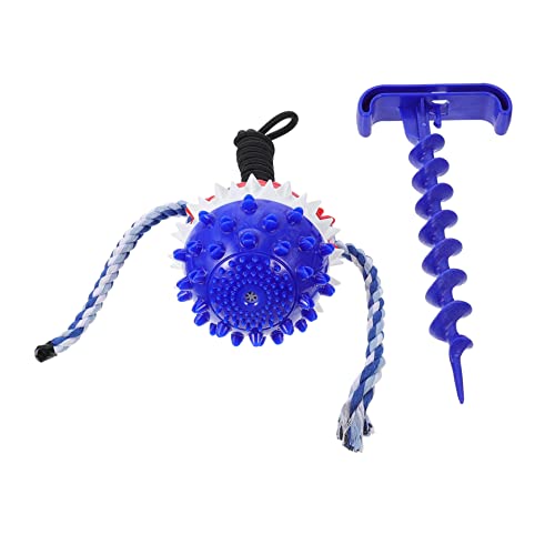 BUGUUYO Zähne ziehen Ball Spielzeug zum Reinigen der Hundezähne Hunde Holen Spielzeug Beißspielzeug für Hunde Interactive Dog Toys knete Spielzeug Kauspielzeug Haustierbedarf Blue von BUGUUYO