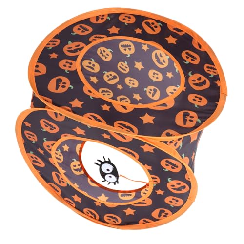 BUGUUYO Halloween Katzentunnel Spielzeug Baby Tunnel Frettchen Hamster Spieltunnel Haustier Katzentunnel Rohrspielzeug von BUGUUYO