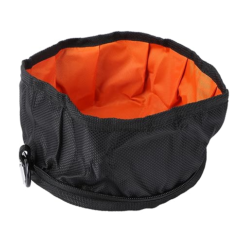 BUGUUYO hundefutternapf Dog Bowl hundeschale Hundeschüssel für Wanderungen dogbowl Katzenfutter Futterautomat Nassfutter für Katzen Futternapf für Haustiere Wassernapf für Haustiere Black von BUGUUYO