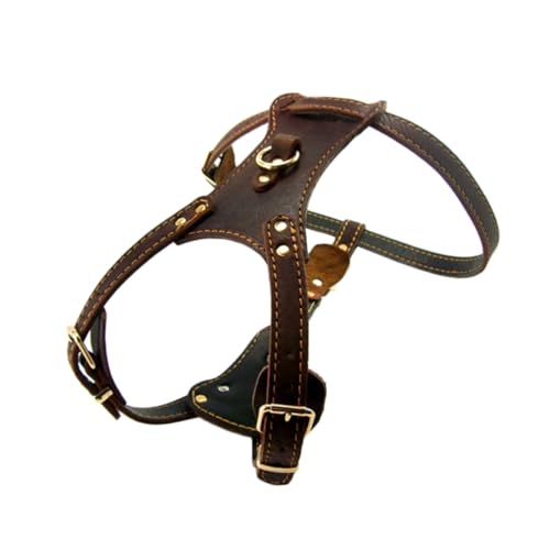 BUGUUYO modisches Hundehalsband Hunde Dog Training Collar Hundehalsband mit verstellbarem Riemen hundetraining Halsband Sicherheitsweste für Hunde Haustierbedarf Brown von BUGUUYO