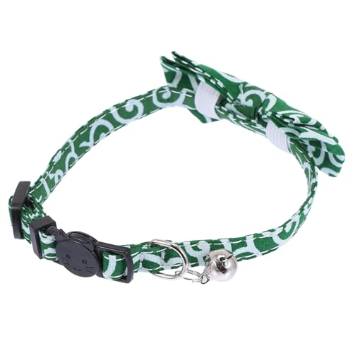 Haustierhalsband mit Katzenhalskette Welpen Glocke Smoking Katze Kitten katzenzubehöhr für Haustiere Sicherheitshalsband für Tuch Green BUGUUYO Haustierhalsband mit Katzenhalskette Welpen Glocke Smoking Katze Kitten katzenzubehöhr für Haustiere Sicherheitshalsband für Tuch Green BUGUUYO von BUGUUYO