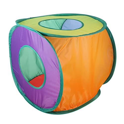 Katzentunnel Katzentransporter Kätzchentunnel Für Wohnungskatzen Spielhütte Katzenbett Tunnelbett Für Katzen Katzenbett Katzenrohr Haustier Polyester Colorful BUGUUYO von BUGUUYO