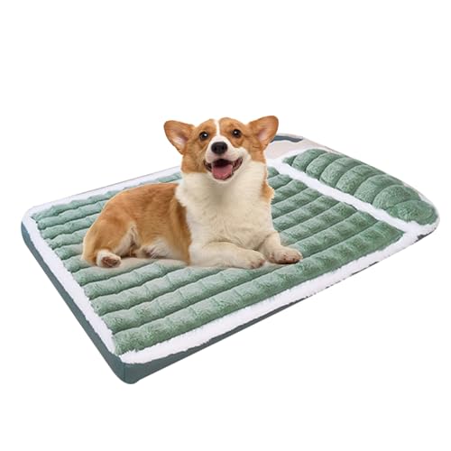 BUKBAG Hundebettmatte – waschbares Hundebett für die Box mit rutschfester Unterseite | Hundehüttenunterlage mit weichem Kissen für kleine Hunderassen für Hunde, gemütlicher Schlaf, einfache Wartung von BUKBAG